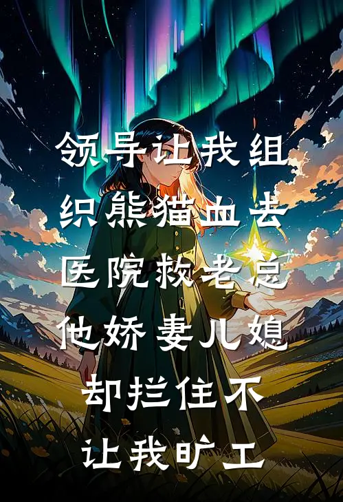 领导让我组织熊猫血去医院救老总，他娇妻儿媳却拦住不让我旷工
