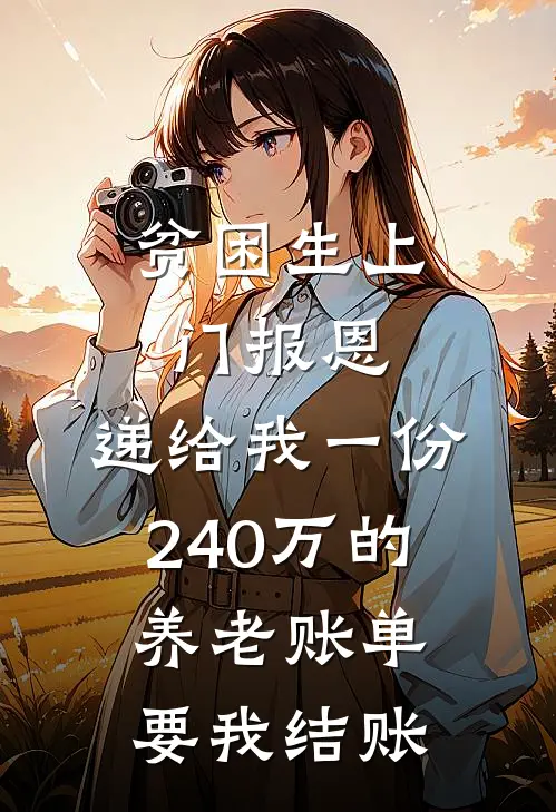 贫困生上门“报恩”,递给我一份240万的养老账单要我结账