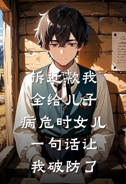 拆迁款我全给儿子，病危时女儿一句话让我破防了
