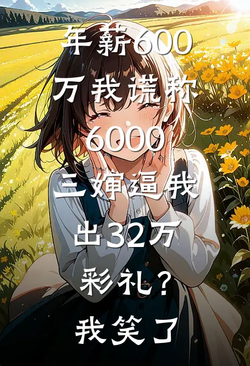 年薪600万我谎称6000，三婶逼我出32万彩礼？我笑了