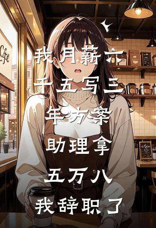我月薪六千五写三年方案，助理拿五万八，我辞职了