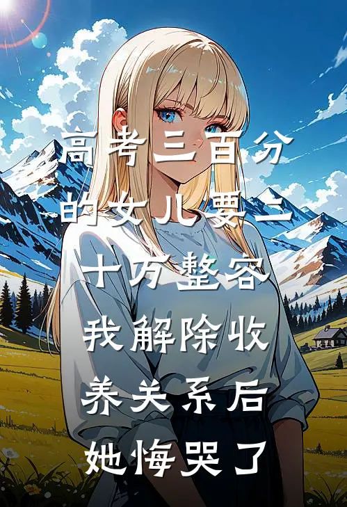 高考三百分的女儿要二十万整容，我解除收养关系后她悔哭了