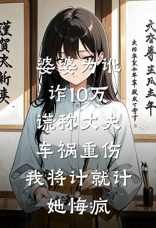 婆婆为讹诈10万谎称丈夫车祸重伤，我将计就计，她悔疯