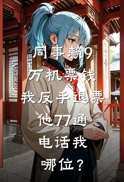 同事赖9万机票钱，我反手退票，他77通电话我：哪位？