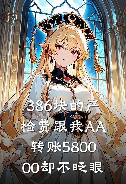 386块的产检费跟我AA，转账580000却不眨眼。
