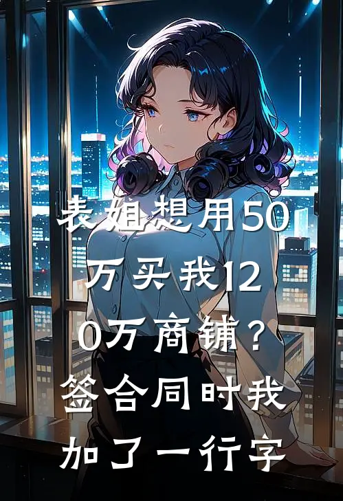 表姐想用50万买我120万商铺？签合同时我加了一行字
