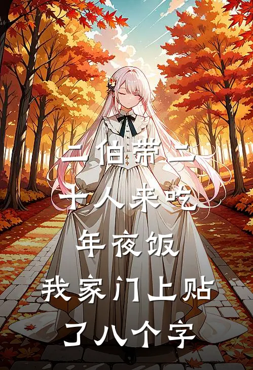 二伯带二十人来吃年夜饭，我家门上贴了八个字
