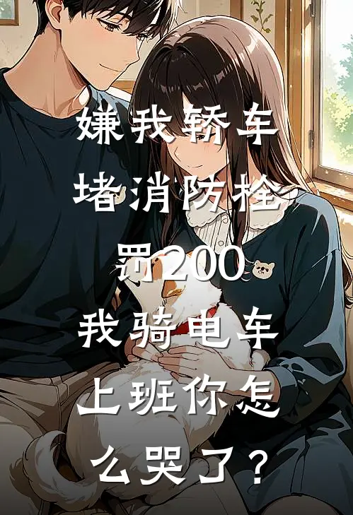嫌我轿车堵消防栓罚200，我骑电车上班你怎么哭了？