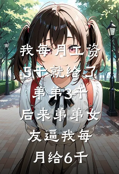 我每月工资5千就给了弟弟3千，后来弟弟女友逼我每月给6千