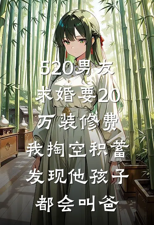 520男友求婚要20万装修费，我掏空积蓄发现他孩子都会叫爸