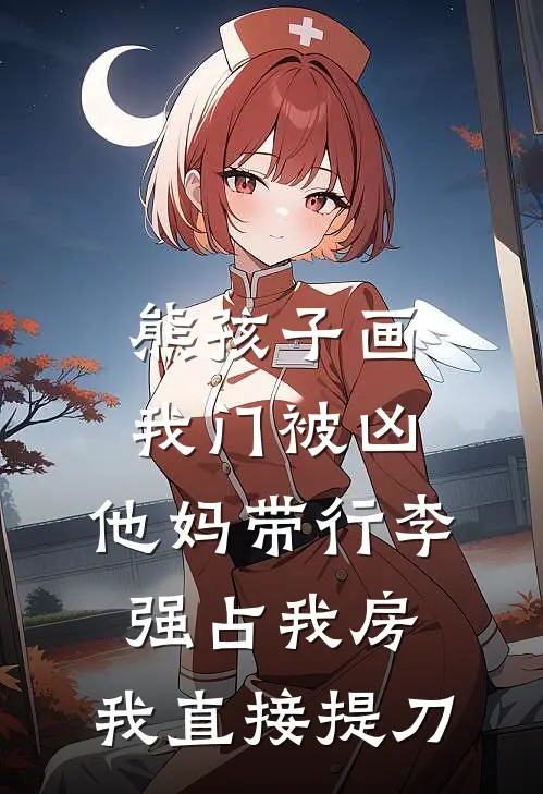 熊孩子画我门被凶，他妈带行李强占我房，我直接提刀