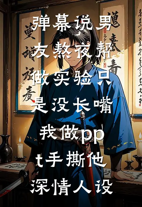 弹幕说男友熬夜帮做实验只是没长嘴，我做ppt手撕他深情人设