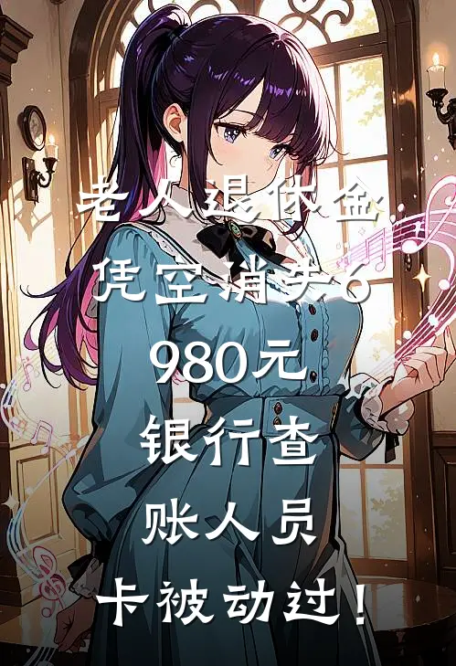 老人退休金凭空消失6980元，银行查账人员：卡被动过！