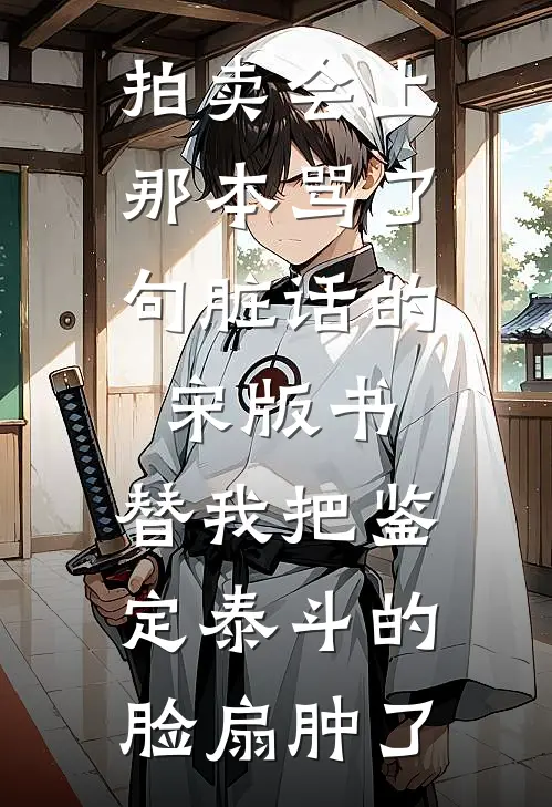 拍卖会上,那本骂了句脏话的宋版书,替我把鉴定泰斗的脸扇肿了