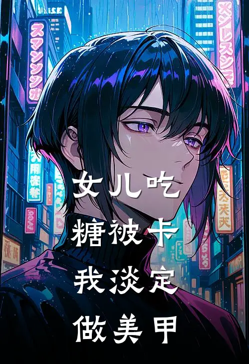 女儿吃糖被卡，我淡定做美甲