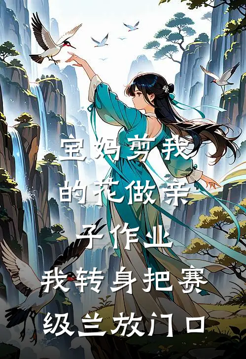 宝妈剪我的花做亲子作业,我转身把赛级兰放门口