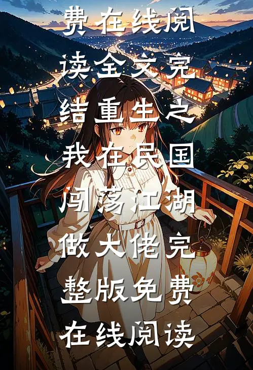 全文完结重生之我在民国闯荡江湖做大佬