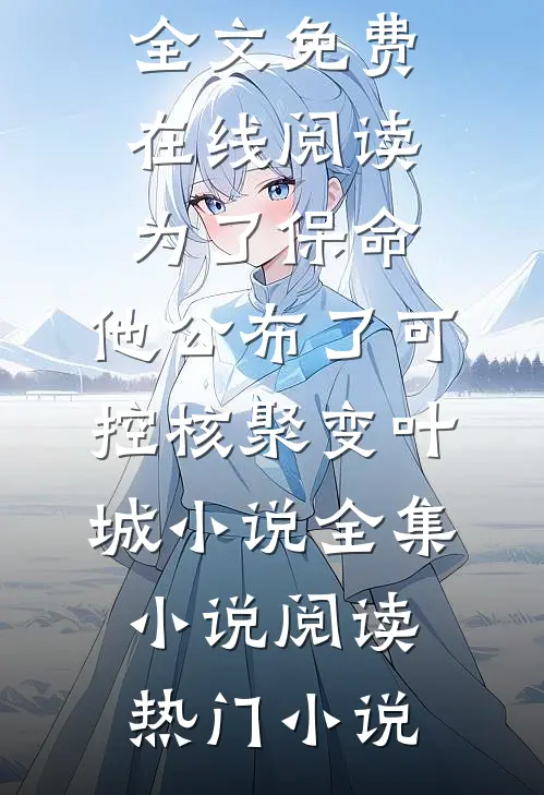 为了保命,他公布了可控核聚变叶城小说全集小说阅读