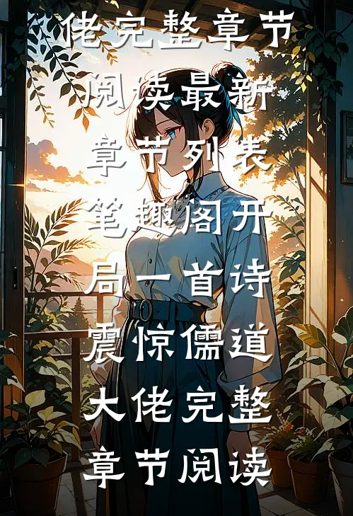 开局一首诗,震惊儒道大佬完整章节阅读
