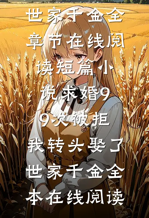 短篇小说求婚99次被拒,我转头娶了世家千金