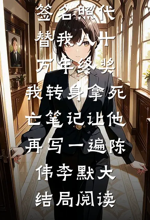 老板用签名照代替我八十万年终奖,我转身拿死亡笔记让他再写一遍