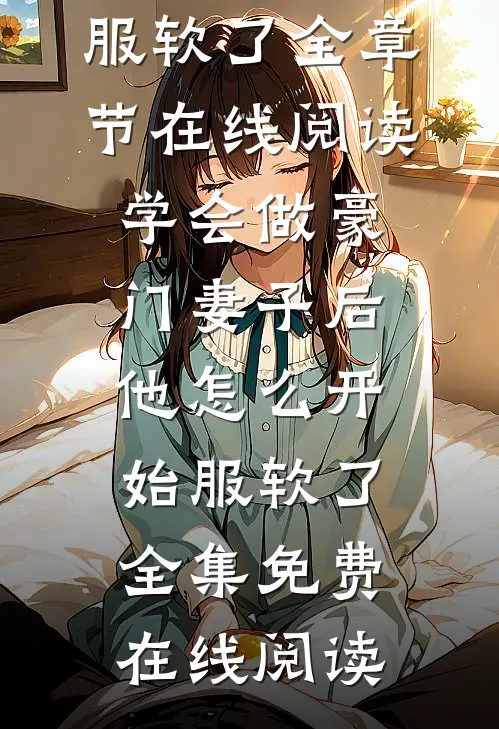 学会做豪门妻子后,他怎么开始服软了