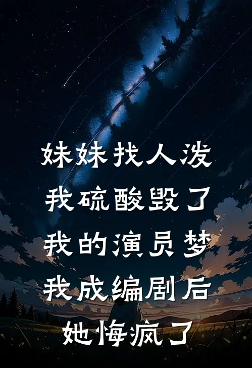 妹妹找人泼我硫酸毁了我的演员梦，我成编剧后她悔疯了