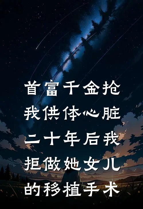 首富千金抢我供体心脏,二十年后我拒做她女儿的移植手术