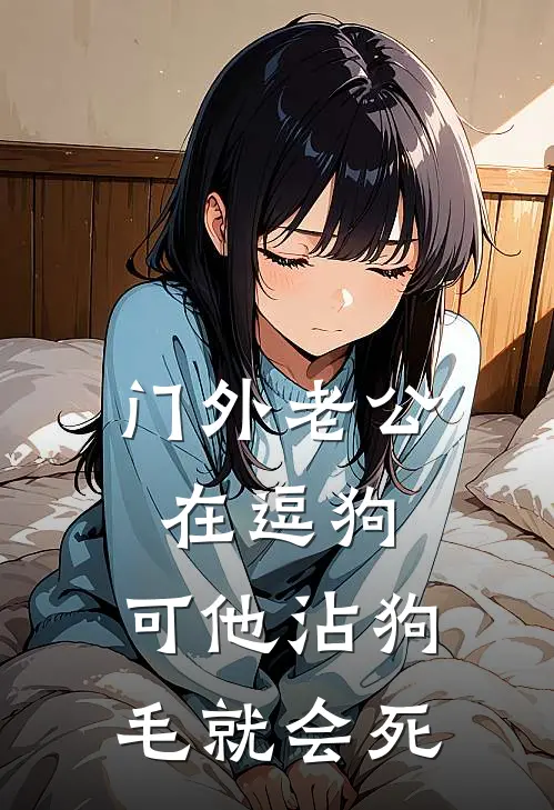 门外老公在逗狗,可他沾狗毛就会死