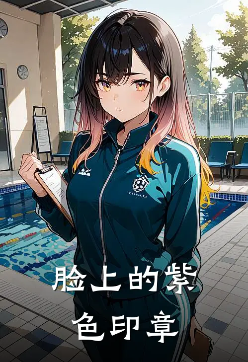 脸上的紫色印章